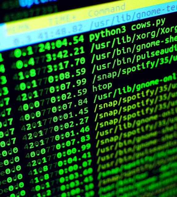 solidity programming language code on screen for smart contract development